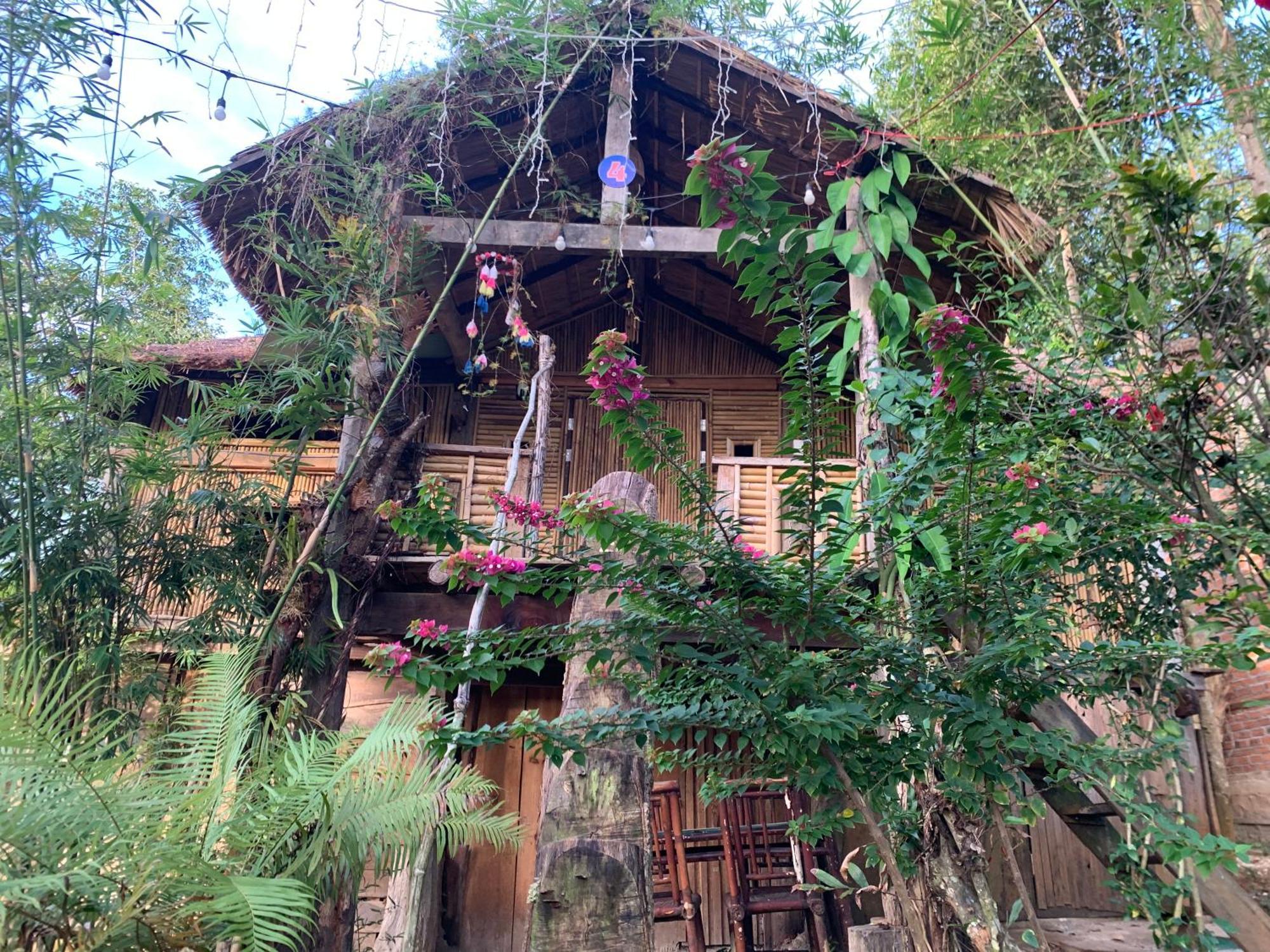 Khu Du Lich Sinh Thai, Nghi Duong Homestay Hoang Anh - Kon Xom Luh 崑嵩市 外观 照片