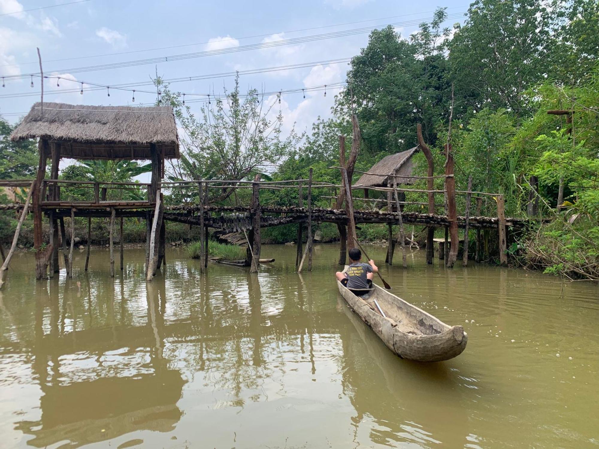 Khu Du Lich Sinh Thai, Nghi Duong Homestay Hoang Anh - Kon Xom Luh 崑嵩市 外观 照片