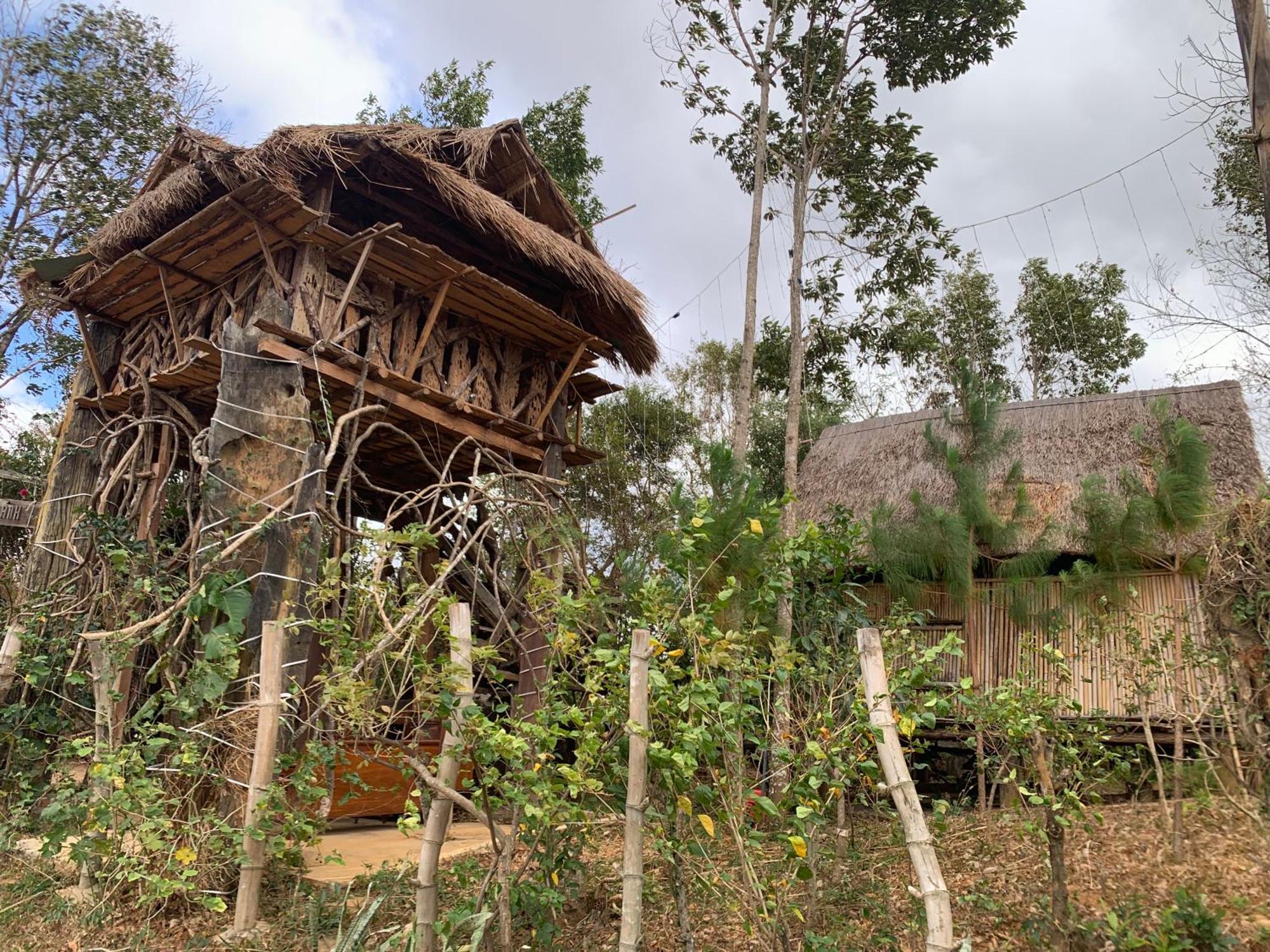 Khu Du Lich Sinh Thai, Nghi Duong Homestay Hoang Anh - Kon Xom Luh 崑嵩市 外观 照片